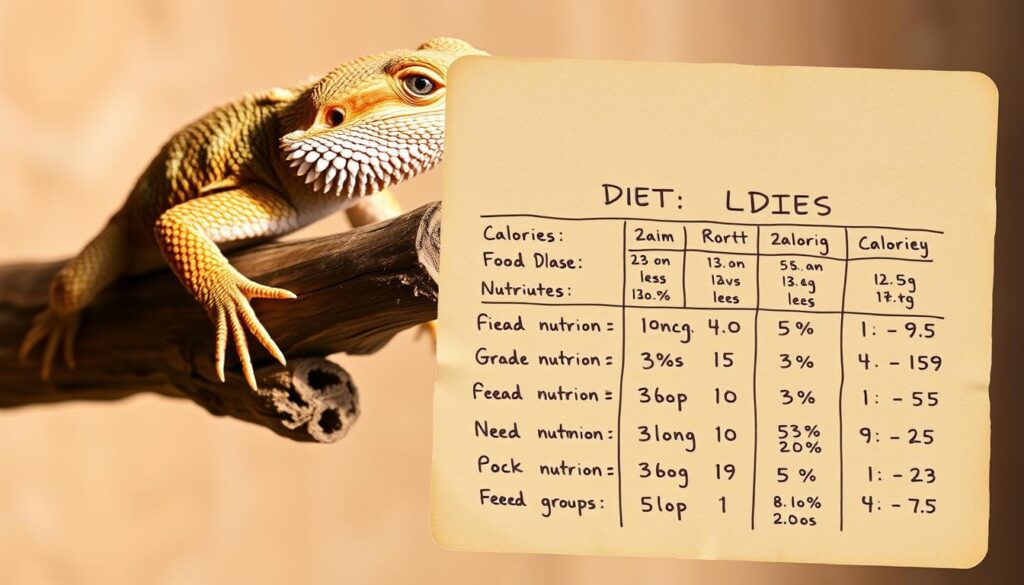 bearded dragon diet char
