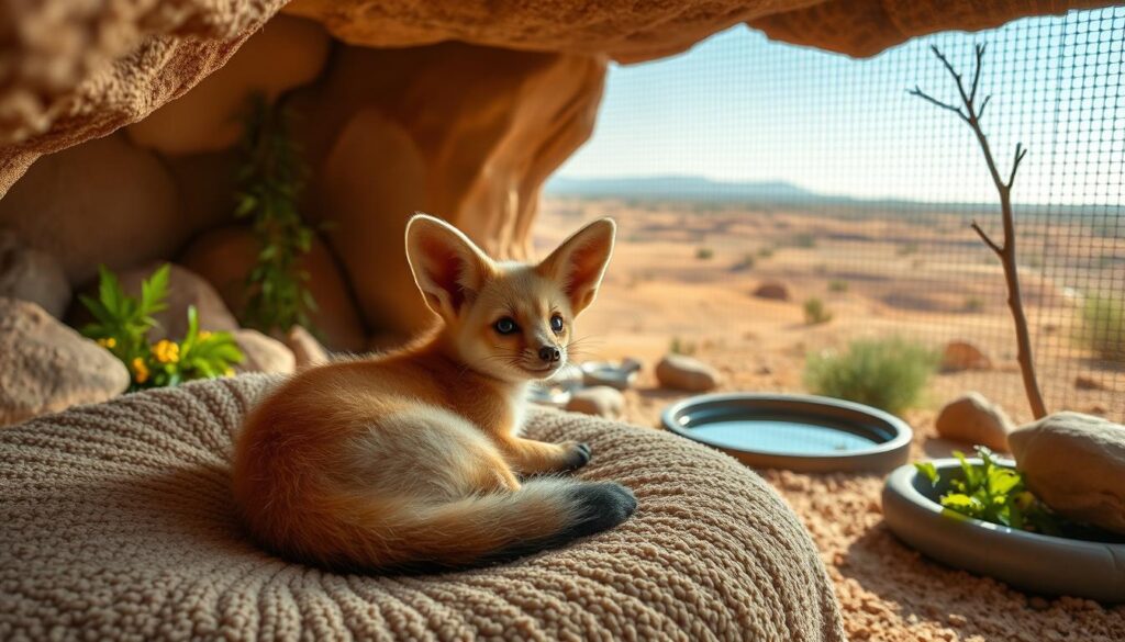 fennec fox enclosure size requirements