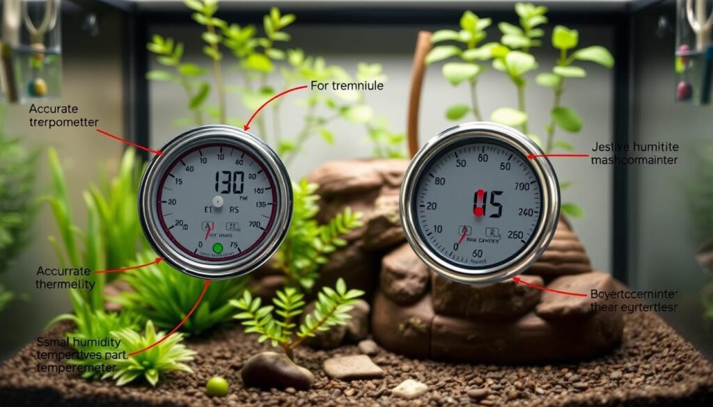Vivarium thermometer hygrometer