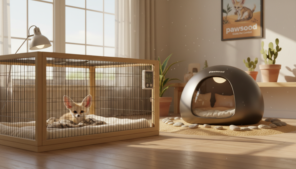 maintaining fennec fox temperature